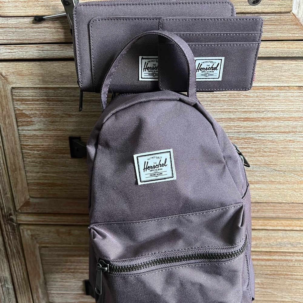 Herschel Mini Nova Backpack in color sparrow.